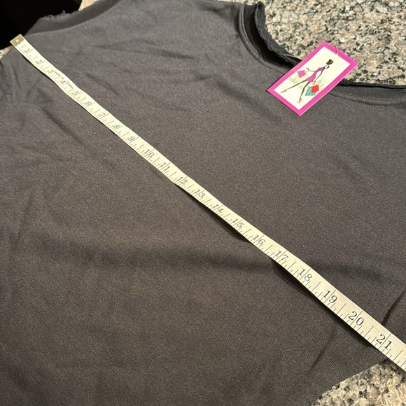 Bear Dance black distressed sleeveless sweatshirts NWT S - Picture 9 of 11